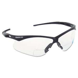 V60 NEMESIS RX READER SAFETY GLASSES, BLACK FRAME, CLEAR LENS, +1.5 DIOPTER STRENGTH by KleenGuard