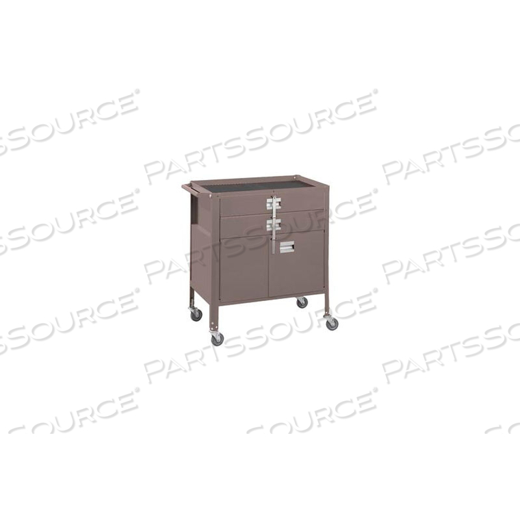 DELUXE TECHNICIAN CART-PORTABLE CART, 29-1/4"W X 18-1/4"D X 34"H-PEWTER GREY 