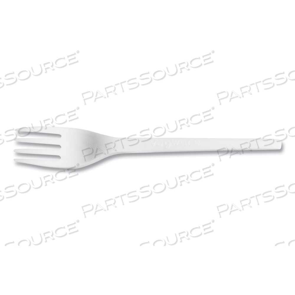 WHITE CPLA CUTLERY, FORK by Vegware WHITE CPLA CUTLERY, FORK by Vegware