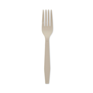 EARTHCHOICE PSM CUTLERY, HEAVYWEIGHT, FORK, 6.88", TAN, 1,000/CARTON by Pactiv