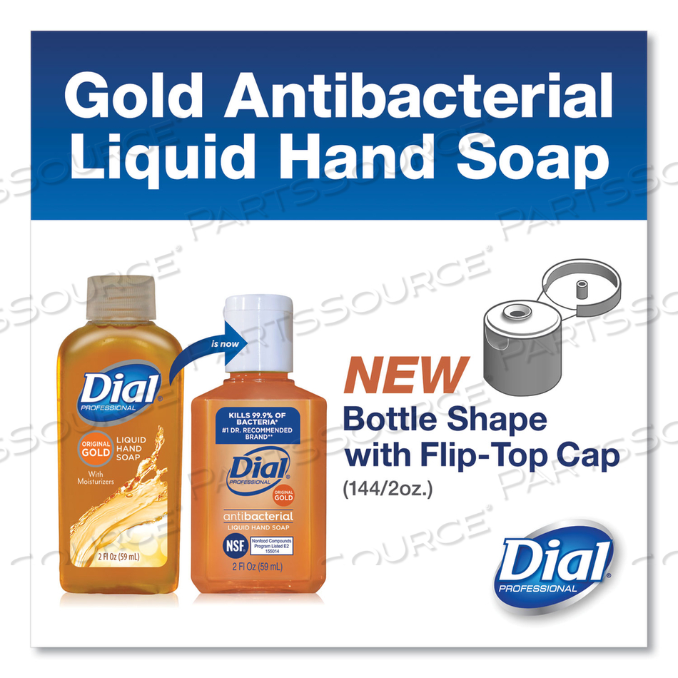 GOLD ANTIBACTERIAL LIQUID HAND SOAP, FLORAL, 2 OZ by Dial GOLD ANTIBACTERIAL LIQUID HAND SOAP, FLORAL, 2 OZ by Dial
