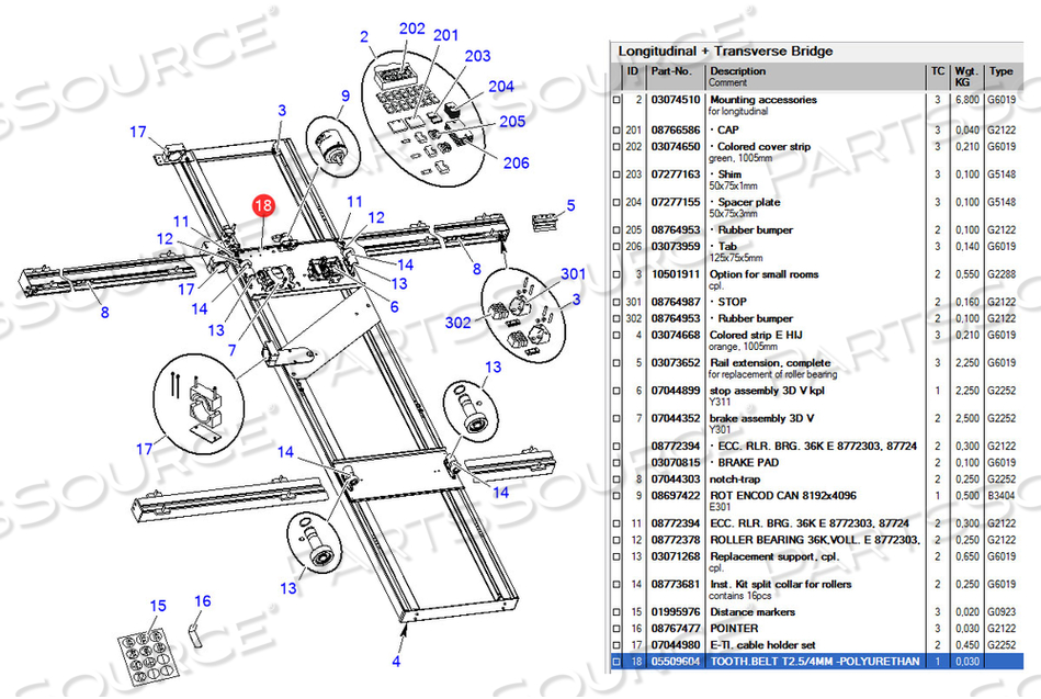 TOOTH.BELT T2.5/4MM-POLYURETHANE by Carestream Health, Inc.