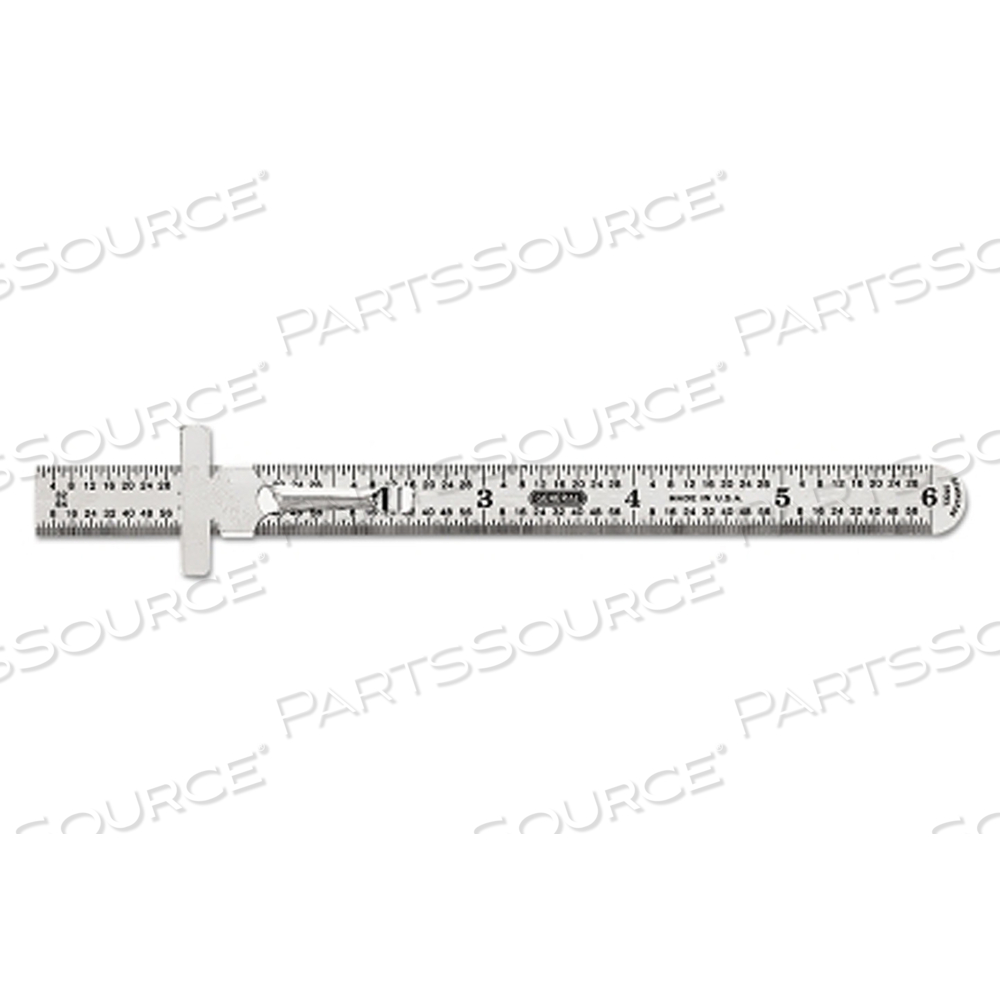 FLEXIBLE STEEL RULE 6 IN SAE/DECIMAL by General Tools & Instruments FLEXIBLE STEEL RULE 6 IN SAE/DECIMAL by General Tools & Instruments