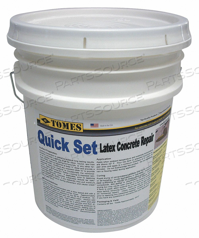 CONCRETE PATCH AND REPAIR 50 LB. PAIL by Quick Set CONCRETE PATCH AND REPAIR 50 LB. PAIL by Quick Set