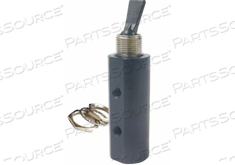 TOGGLE VALVE 4 WAY BRASS by Pneumadyne