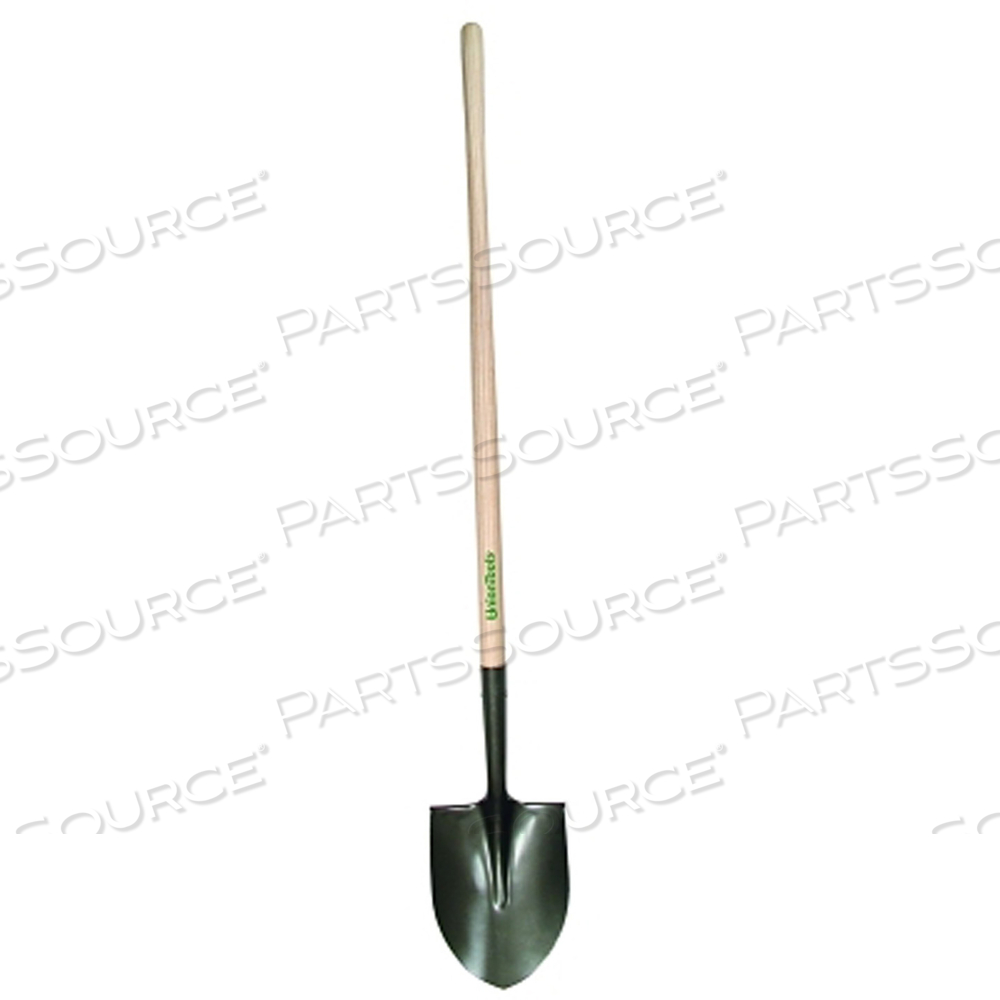 ROUND POINT SHOVEL, 11.5 IN L X 9.25 IN W BLADE, 48 IN NORTH AMERICAN HARDWOOD HANDLE by Union Tools