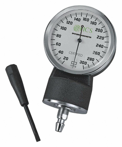 ANEROID BLOOD PRESSURE GAUGE BLACK by HCS