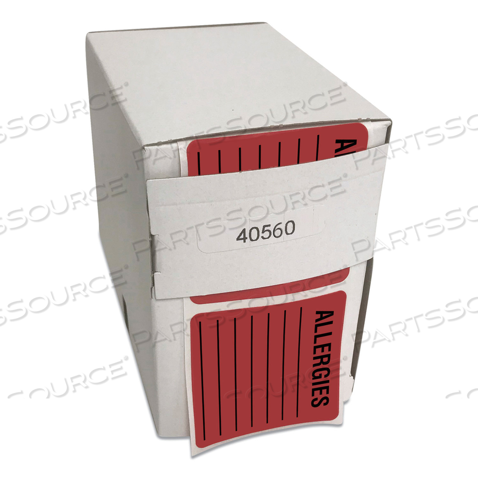 MEDICAL LABELS FOR ALLERGIES, 2 X 2, ORANGE, 500/ROLL by Tabbies MEDICAL LABELS FOR ALLERGIES, 2 X 2, ORANGE, 500/ROLL by Tabbies