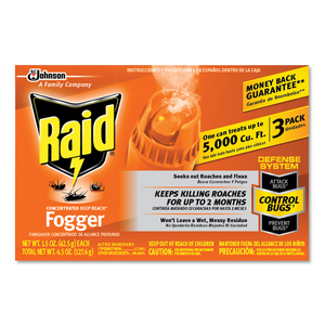 CONCENTRATED DEEP REACH FOGGER, 1.5 OZ AEROSOL SPRAY, 3/PACK, 12 PACKS/CARTON by Raid