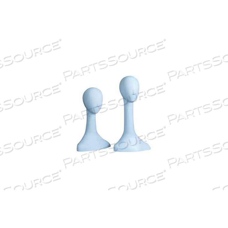20" LADIES' ABSTR. FIBERGLASS HEAD - CAMEO WHITE by Mondo Mannequins 20" LADIES' ABSTR. FIBERGLASS HEAD - CAMEO WHITE by Mondo Mannequins
