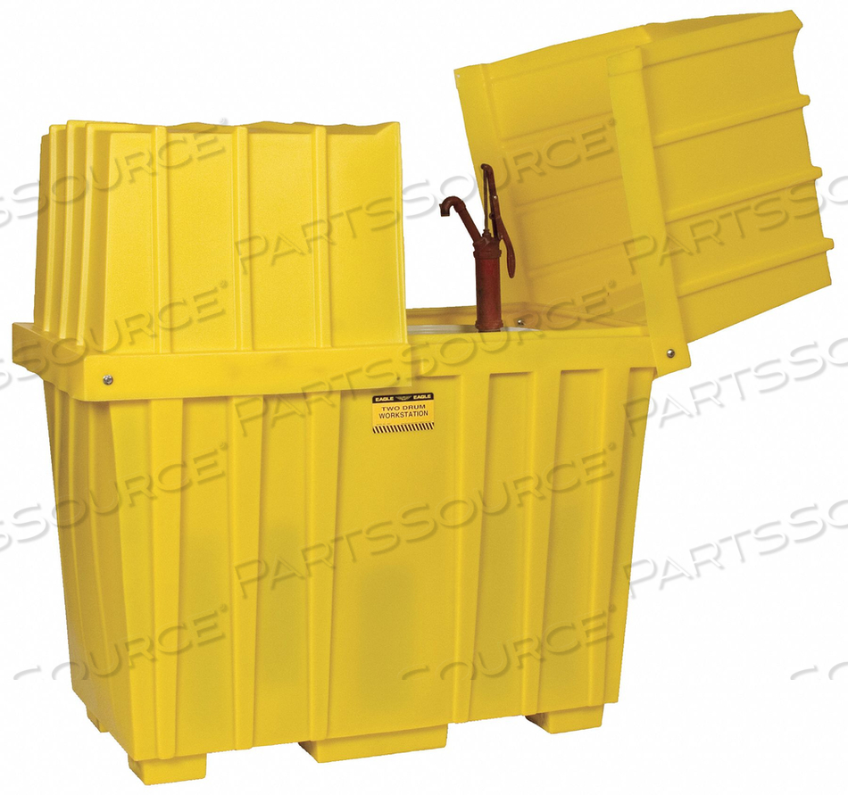BOTTOM TUB 220 GAL. YELLOW POLYETHYLENE by Eagle