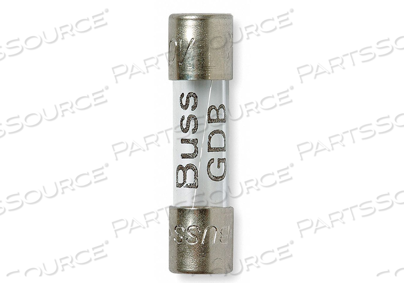 GLASS FUSE, 32MA, 250V AC, GDB SERIES by Cooper Bussmann