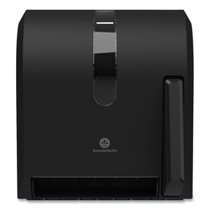 HYGIENIC PUSH-PADDLE ROLL TOWEL DISPENSER, 13 X 10 X 14.4, BLACK by Georgia-Pacific HYGIENIC PUSH-PADDLE ROLL TOWEL DISPENSER, 13 X 10 X 14.4, BLACK by Georgia-Pacific