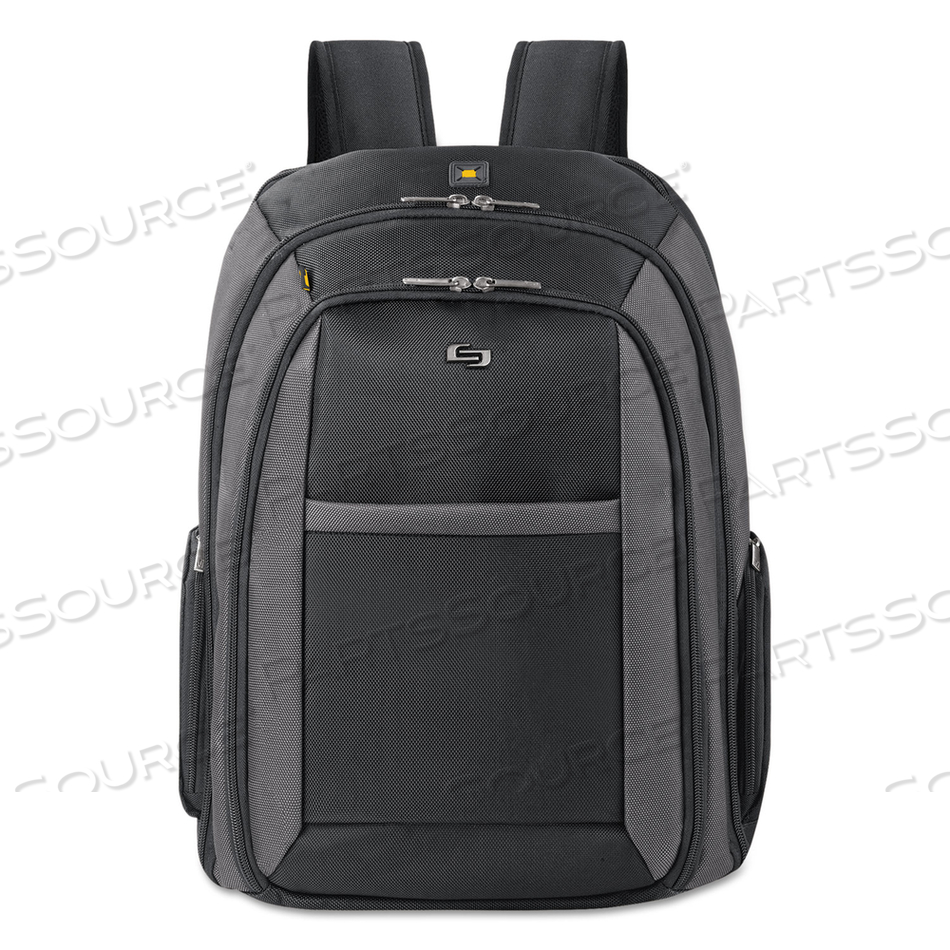 PRO CHECKFAST BACKPACK, FITS DEVICES UP TO 16", BALLISTIC POLYESTER, 13.75 X 6.5 X 17.75, BLACK 