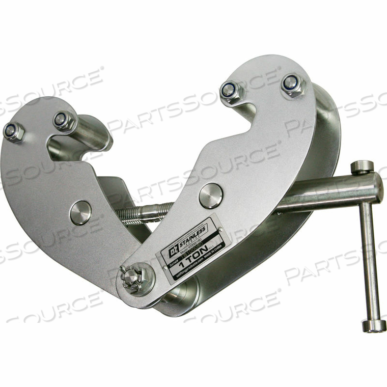 BEAM CLAMP, STAINLESS STEEL, 1 TON by Oz Lifting Products BEAM CLAMP, STAINLESS STEEL, 1 TON by Oz Lifting Products