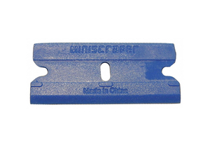 SCRAPER BLADE BLUE PLASTIC PK100 by Miniscraper