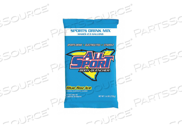 SPORTS DRINK MIX BLUE RAZ FLAVOR PK32 by All Sport SPORTS DRINK MIX BLUE RAZ FLAVOR PK32 by All Sport