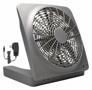 COMPACT FAN 2 SPEEDS 10 BLADE DIAMETER by Treva/O2Cool