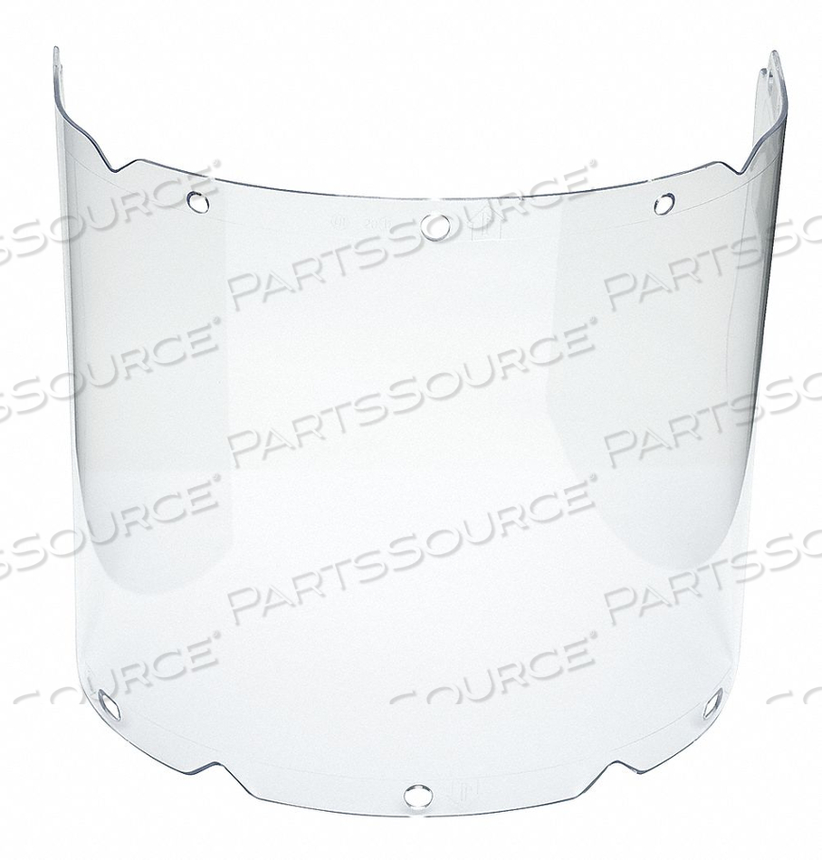 V-GARD VISOR, PROPIONATE, CLEAR, MOLDED, 8"W X 17"L X .098"H,USE WITH CHIN PROTECTORS by MSA Safety Sales, LLC V-GARD VISOR, PROPIONATE, CLEAR, MOLDED, 8"W X 17"L X .098"H,USE WITH CHIN PROTECTORS by MSA Safety Sales, LLC