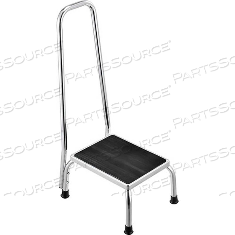 MEDICAL STEP STOOL WITH HANDRAIL, NON-SKID RUBBER FOOTSTOOL PLATFORM by Approved Vendor