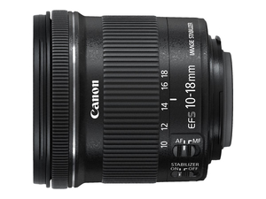 EF-S, WIDE-ANGLE ZOOM LENS, 10 MM, 18 MM, F/4.5-5.6 IS STM, EF, FOR EOS 100, 1200, 650, 70, 700, KISS X6I, KISS X7, KISS X70, KISS X7I, REBE by Canon (Consumer Electronics)
