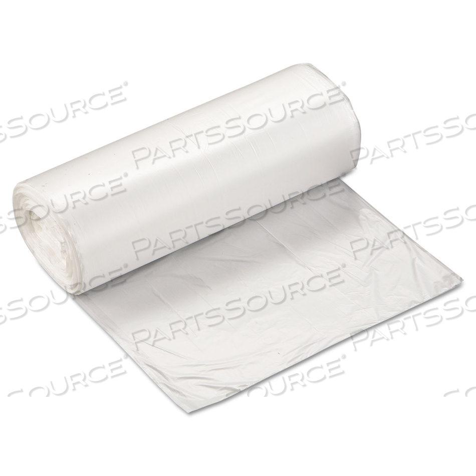 HIGH-DENSITY COMMERCIAL CAN LINERS, 16 GAL, 6 MICRONS, 24" X 33", NATURAL, 50 BAGS/ROLL by Inteplast Group HIGH-DENSITY COMMERCIAL CAN LINERS, 16 GAL, 6 MICRONS, 24" X 33", NATURAL, 50 BAGS/ROLL by Inteplast Group