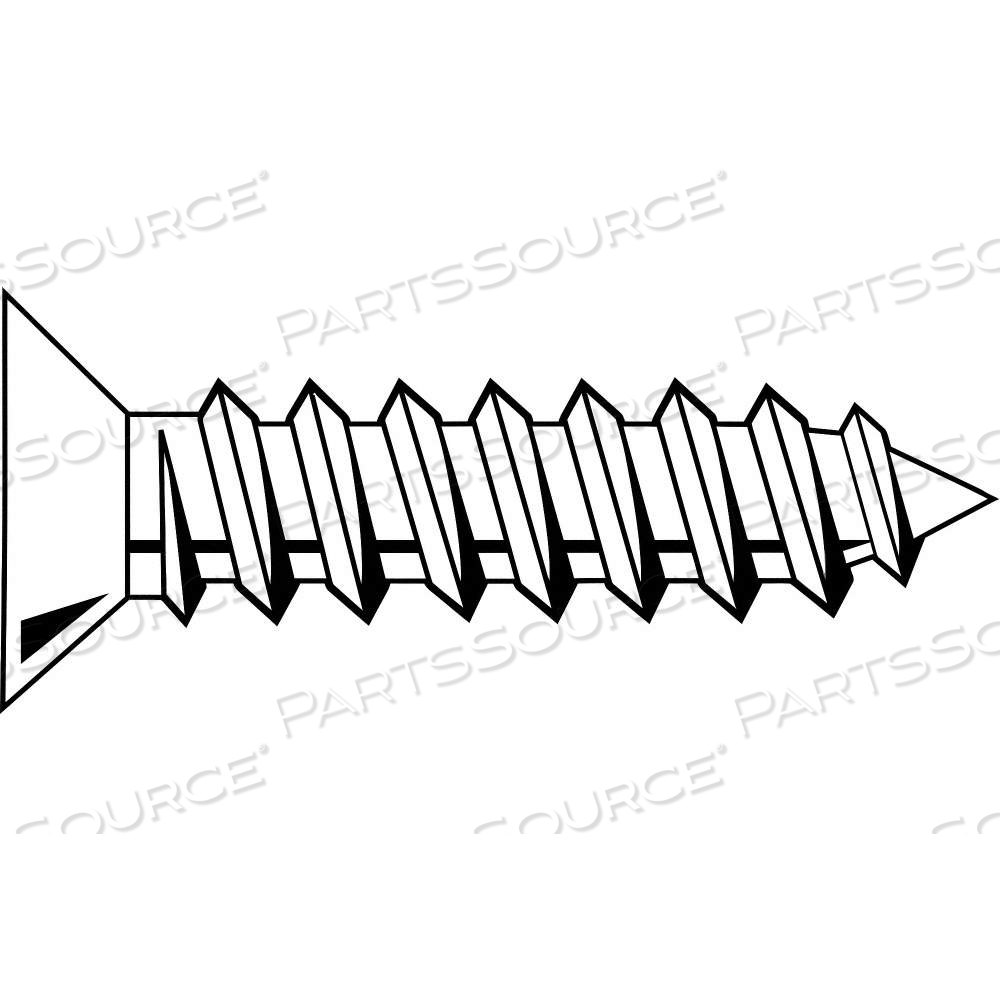 SHEET METAL SCREW, #10 SIZE, 5/8 IN LG, STEEL, ZINC PLATED, FLAT, PHILLIPS, ASME B18.6.4 by Approved Vendor SHEET METAL SCREW, #10 SIZE, 5/8 IN LG, STEEL, ZINC PLATED, FLAT, PHILLIPS, ASME B18.6.4 by Approved Vendor