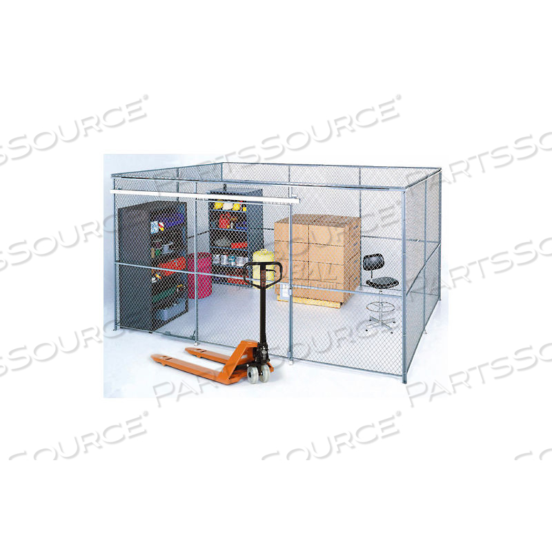 WIRE MESH PARTITION SECURITY ROOM 20X15X8 WITHOUT ROOF - 4 SIDES by Approved Vendor WIRE MESH PARTITION SECURITY ROOM 20X15X8 WITHOUT ROOF - 4 SIDES by Approved Vendor