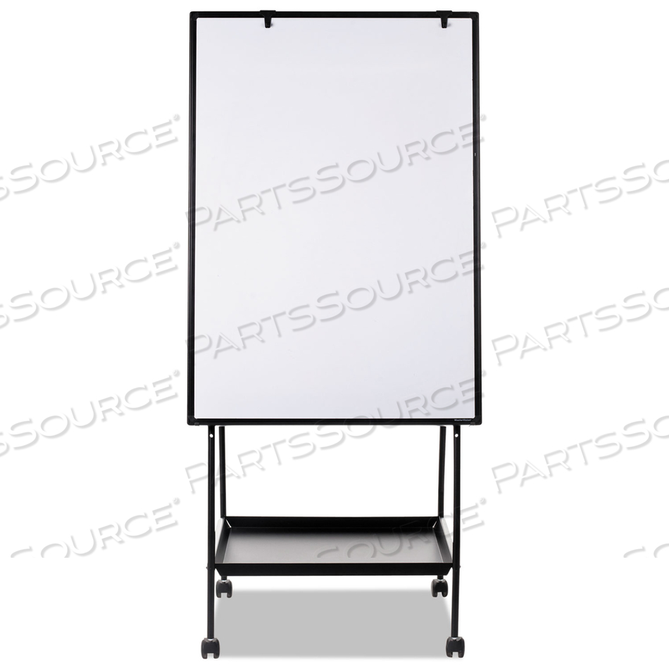 CREATION STATION DRY ERASE BOARD, 29 1/2 X 74 7/8, BLACK FRAME by MasterVision CREATION STATION DRY ERASE BOARD, 29 1/2 X 74 7/8, BLACK FRAME by MasterVision