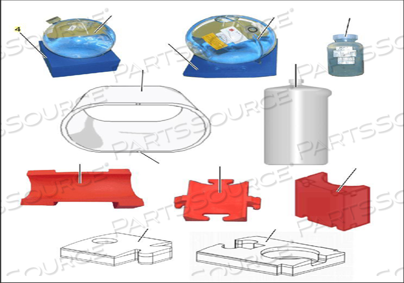 SMALL SPHERICAL PHANTOM HOLDER FOR MRI SCANNER by Siemens Medical Solutions