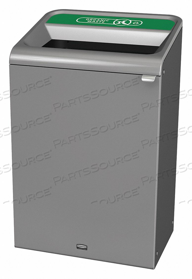 RECYCLE CONTAINER RECTANGLE 33 GAL. GRAY by Rubbermaid Medical Division RECYCLE CONTAINER RECTANGLE 33 GAL. GRAY by Rubbermaid Medical Division
