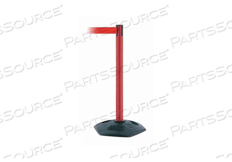 D0032 BARRIER POST WITH BELT 7-1/2 FT L RED by Tensabarrier