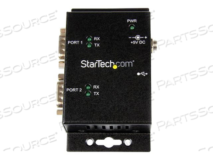 ADD 2 DIN RAIL-MOUNTABLE RS232 SERIAL PORTS TO ANY SYSTEM THROUGH USB - USB TO S by StarTech.com Ltd.
