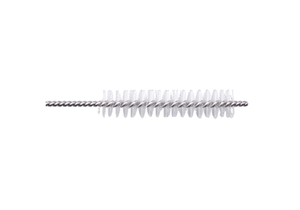 0.37" 6" L TWISTED STAINLESS STEEL ANTIMICROBIAL NYLON BRISTLE CHANNEL CLEANING BRUSH by Key Surgical