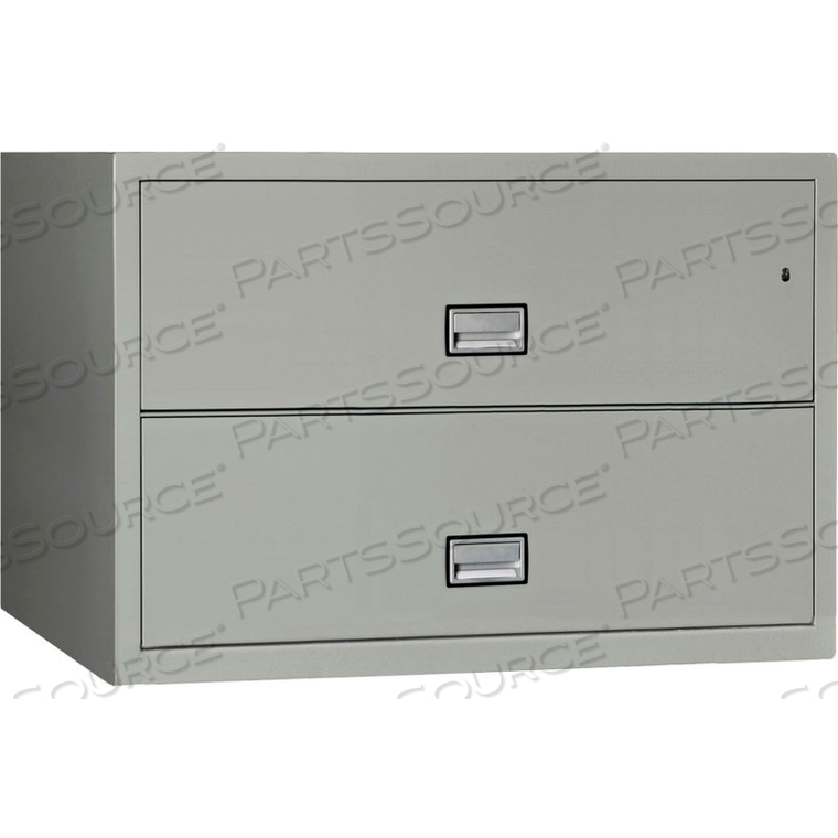 LATERAL 44" 2-DRAWER FIRE AND WATER RESISTANT FILE CABINET, LIGHT GRAY by Phoenix Safe International LLC LATERAL 44" 2-DRAWER FIRE AND WATER RESISTANT FILE CABINET, LIGHT GRAY by Phoenix Safe International LLC
