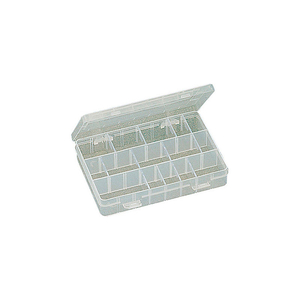 24 ADJUSTABLE PLASTIC COMPARTMENT BOX W/DIVIDERS 8"L X 5-1/4"W 1-1/2"H by Eclipse Enterprises, Inc.