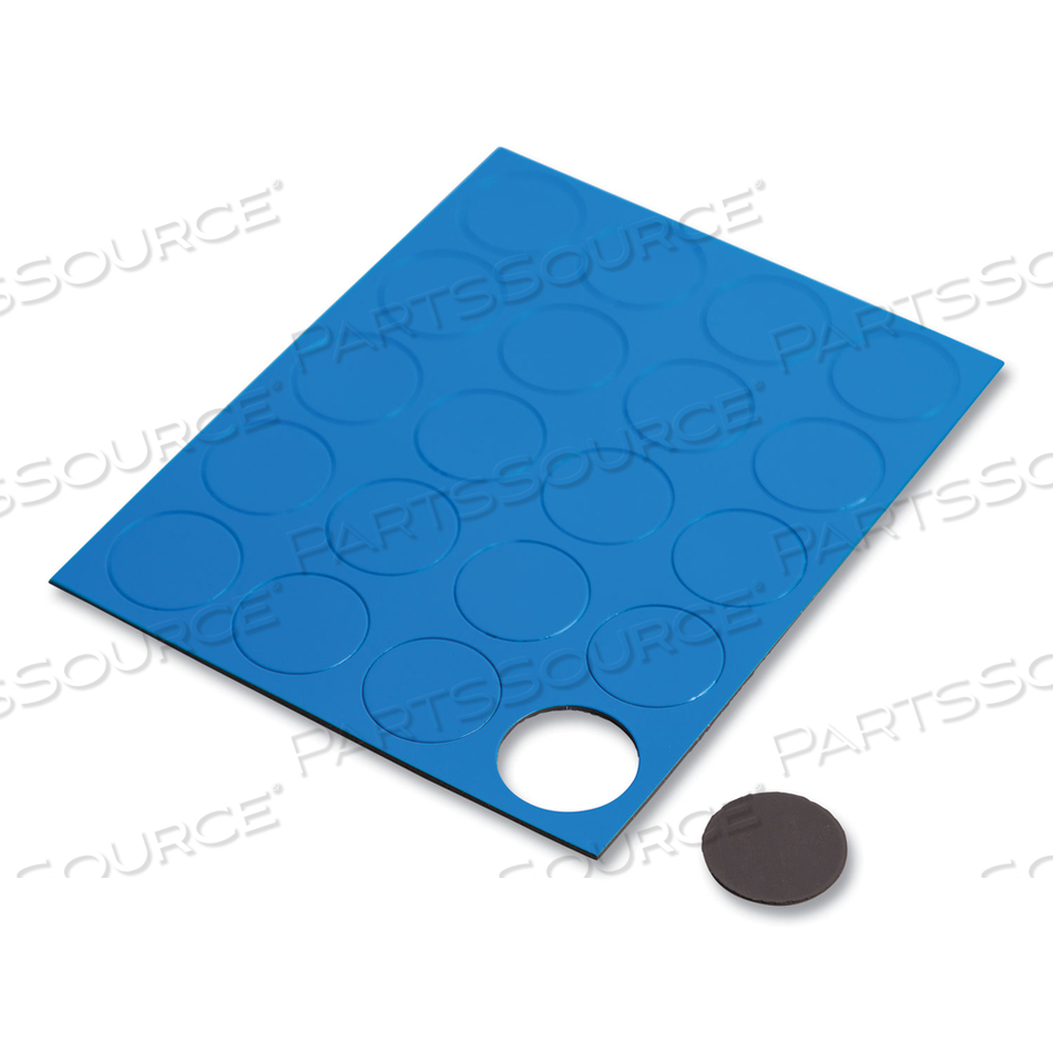 HEAVY-DUTY BOARD MAGNETS, CIRCLES, 0.75" DIAMETER, BLUE by U Brands HEAVY-DUTY BOARD MAGNETS, CIRCLES, 0.75" DIAMETER, BLUE by U Brands