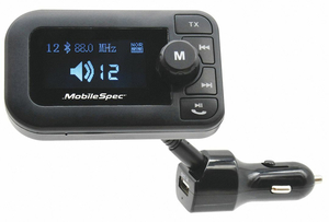 TRANSMITTER FM PLASTIC BLACK by MobileSpec