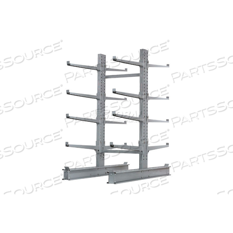 DOUBLE SIDED EXTRA HD CANTILEVER RACK STARTER,48"W X 65"D X 8'H, 43000 LBS CAP,FOR USE W/4000 SERIES by Modern Equipment (Meco)
