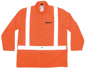 BANWEAR/LTHR JACKET 36 ORNGE RFLCTV 3XL by Guard Line