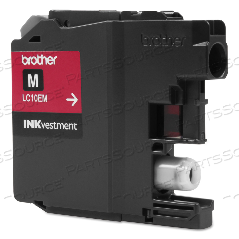 LC10EM INKVESTMENT SUPER HIGH-YIELD INK, 1,200 PAGE-YIELD, MAGENTA by Brother LC10EM INKVESTMENT SUPER HIGH-YIELD INK, 1,200 PAGE-YIELD, MAGENTA by Brother