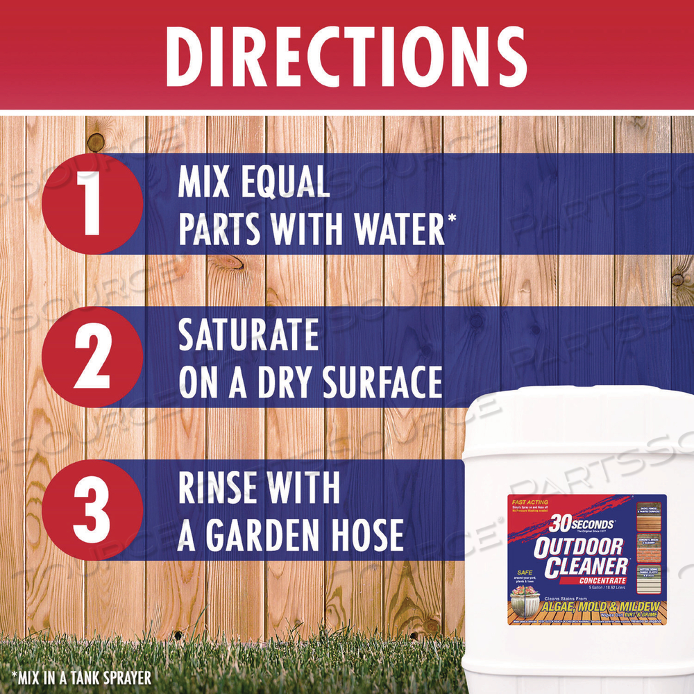 30 SECOND OUTDOOR CLEANER, CLEAN SCENT, 1 GAL BOTTLE by Weiman 30 SECOND OUTDOOR CLEANER, CLEAN SCENT, 1 GAL BOTTLE by Weiman