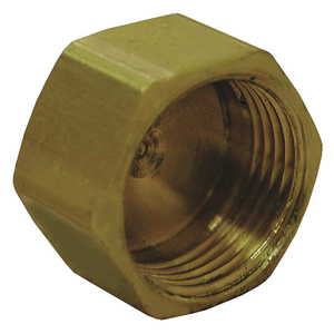 BRASS COMPRESSION CAP LEAD FREE 3/8 by Jones Stephens