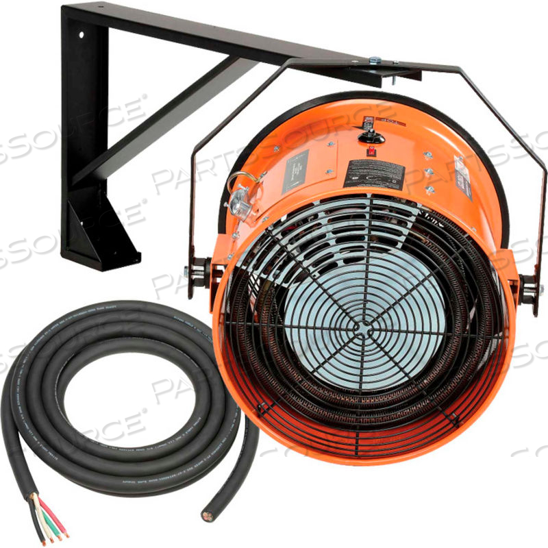 15 KW WALL-CEILING ELECTRIC SALAMANDER HEATER 208V 3 PH WITH 25'L POWER CORD by Approved Vendor 15 KW WALL-CEILING ELECTRIC SALAMANDER HEATER 208V 3 PH WITH 25'L POWER CORD by Approved Vendor