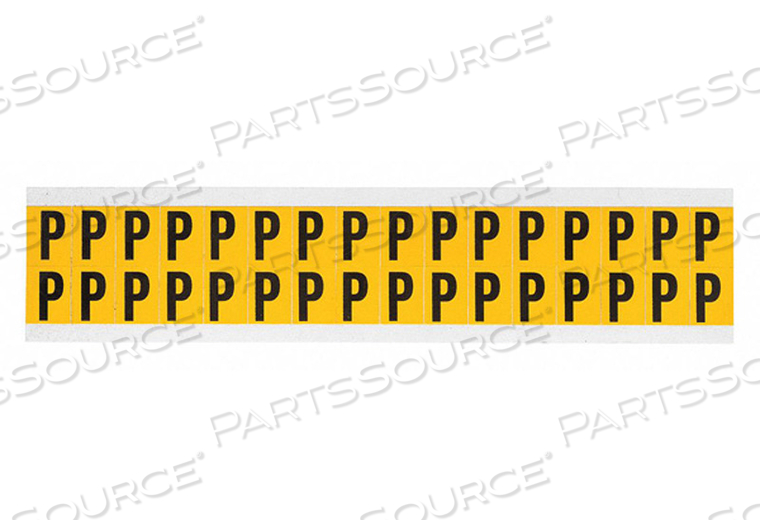 LETTER LABEL P 3/4IN.HX9/16IN.W VINYL by Brady Americas