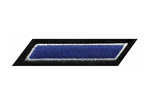 EMBRDRD PATCH HASHMARK RYL/WHT/BLACK FLT by Heros Pride