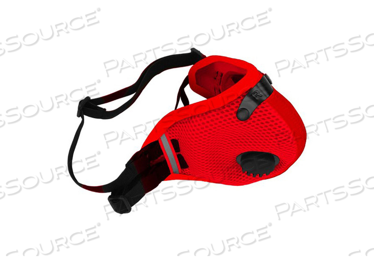 FREE FLOW MESH DUST MASK, LARGE, RED, NO DISC 