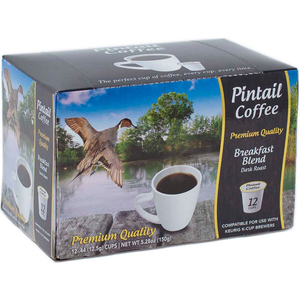 BREAKFAST BLEND, DARK ROAST, 0.53 OZ., 12 K-CUPS/BOX by Pintail Coffee, Inc.