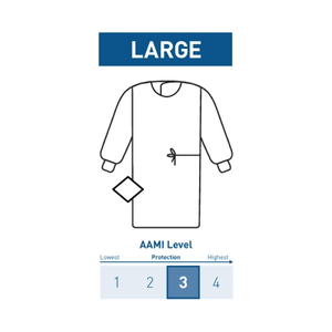 NON-REINFORCED SURGICAL GOWN WITH TOWEL by McKesson
