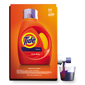 ECO-BOX HE LIQUID LAUNDRY DETERGENT, TIDE ORIGINAL SCENT, 105 OZ BAG-IN-A-BOX by Tide